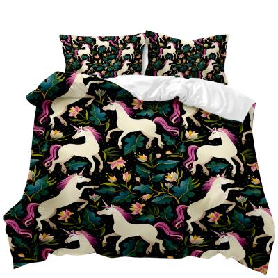 China Sustainable Customized Comforter Cover With 3d Digital Printing Of Abstract Animals for sale