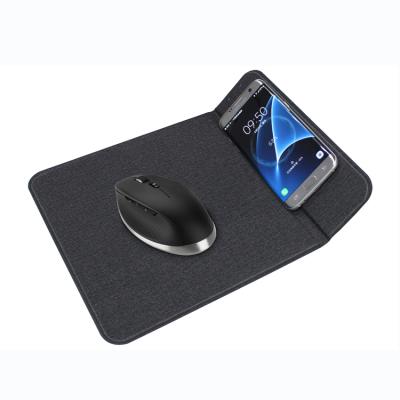 China With Wireless Charger Custom PU Leather Charging Mouse Pad With Wireless Charger for sale