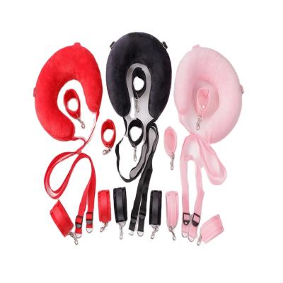 China Portable BDSM Hot Selling Sex Toys Black Red Pink SM Bundled Legs With Female Sex Pillows for sale