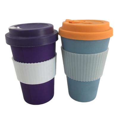 China Sustainable Wholesale Hot Sale Biodegradable Reusable Bamboo Fiber Cup Eco-Friendly Coffee Mug for sale