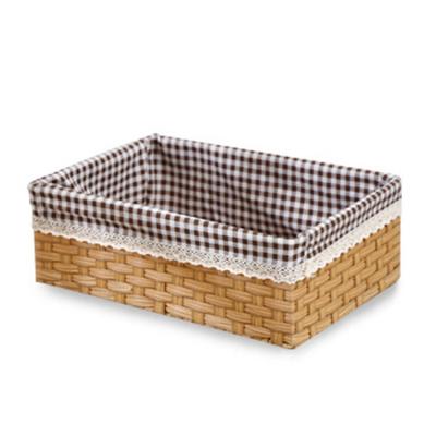 China Multifunctional Rattan Storage Box Storage Basket Knitting Weaving Organization Viable for sale