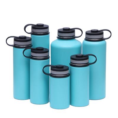 China Disposable 32 oz 304 stainless steel thermos handheld jar customized custom logo triple wwall sport water bottle for sale