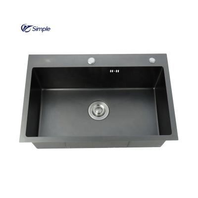 China Without Faucet Wholesale Modern Handmade Kitchen Sink Guangzhou Foshan Stainless Steel Sink for sale