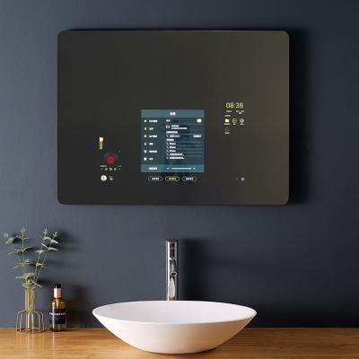 China Best Price Magic Mirror Full Function Bright Glass TV Smart Android Led Mirror With Touch Screen Wifi Tth Blue for sale