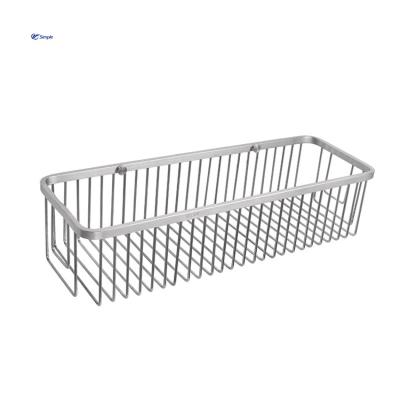 China Factory Hot Selling Stainless Steel Kitchen Bathroom Storage Single Layer Wall Mounted Type Wall Mounted Basket for sale