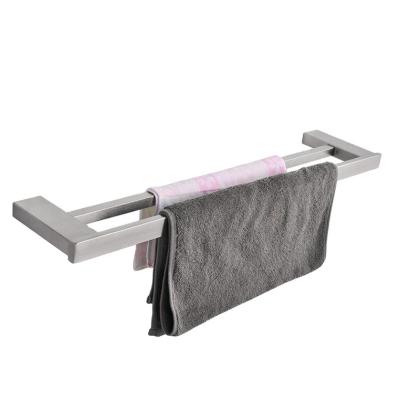 China Fashion Manufacturer Supply Stainless Steel Towel Rack Bath Towel Rack 60cm Professional Bathroom Towel Rack for sale