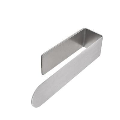 China Fashion Factory Wholesale Simple Stainless Steel Bathroom Wall Mounted Towel Rack for sale