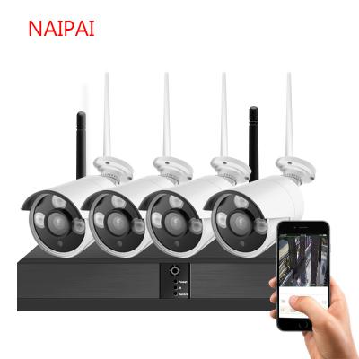 China NAIPAI 4CH NIGHT VISION CCTV System 2.0MP 1080P NVR Wireless IP CCTV System 2.0MP 1080P NVR IP CCTV Camera Security System wifi Outdoor Video Surveillance Kit for sale