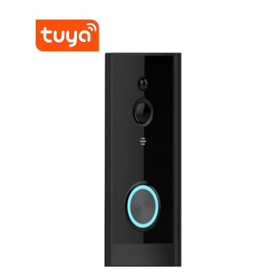 China Built-in Li Battery HD 1080P Smart WiFi Video Doorbell Camera Night Vision Wireless Home Security Camera For Tuya App for sale