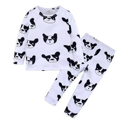 China Breathable Kids Pajama Sets Cardboard Tops Pants Two Pieces Clothing Set Boys Pajamas Kids Outfits for sale