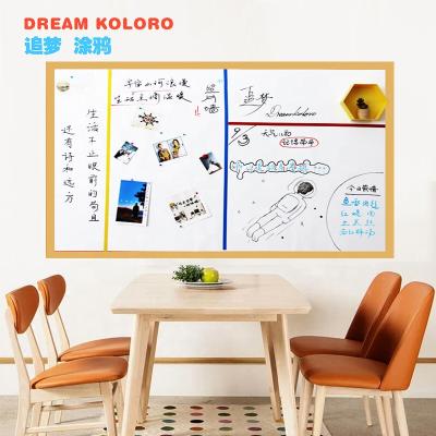 China 3.marker 1.Self-adhesive 2.glossy surface 4.Magnetic writing magnetic whiteboard sheet writing sticker dry erase office self-adhesive soft magnetic whiteboard for sale