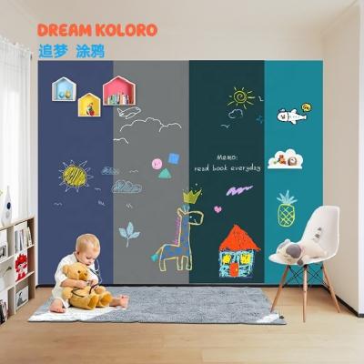 China Non-Adhesive Chalk Wall Sticker Flexible Writing PP Magnetic Blackboard Board For School for sale