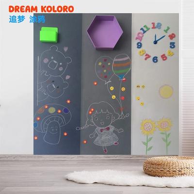 China 1.Self-adhesive blackboard 2.soft 3.chalk writing 4.Magnetic widely used decoration soft magnetic self-adhesive chalk blackboard wall sticker for kids drawing for sale