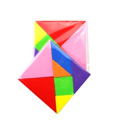 China 3D Adhesive-protective EVA Tangram Magnetic Jigsaw Puzzles Colorful Tangramcustom for kids intelligence game for sale