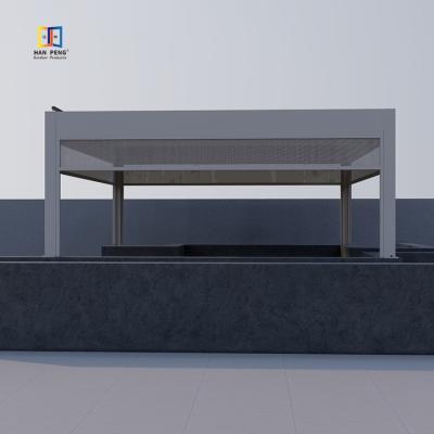 China Easily Assembled 6063-T5 Aluminum Alloy Louvered Frame Pergola Exterior Easily Assembled for sale