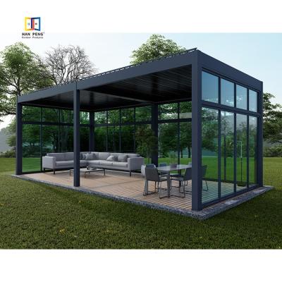 China IP 67 Large Easily Assembled Bioclimatic Aluminum Louvered Pergola Outdoor Popular for sale