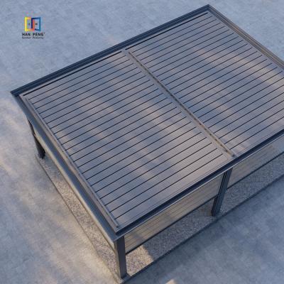 China Easily Assembled Windproof Outdoor Aluminum Alloy 6063-T5 Pergola Aluminum Motorized for sale