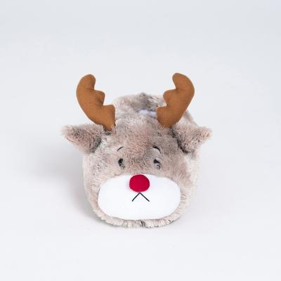 China Promotional Gifts Cute Reindeer Plush Slippers for Kids, Girls, Boys on Christmas Gift in Competitive Price for sale