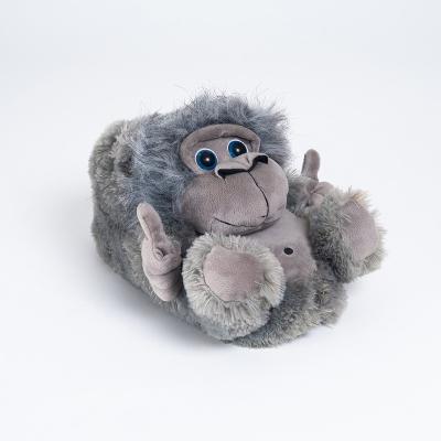 China Fasion Christmas Gift Monkey Shaped Plush Stuffed Slippers Use For Indoor In Competitive Price for sale