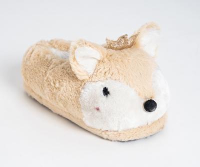 China Fasion Supply Christmas Gift Animal Shaped Plush Slippers for Kids, Adult Winter Indoor Use for sale