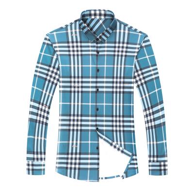 China new 2021 autumn new slim wrinkle free shirt Dong Niu long sleeve men's long sleeve wrinkle free shirt without trace control men's wholesale 862 for sale