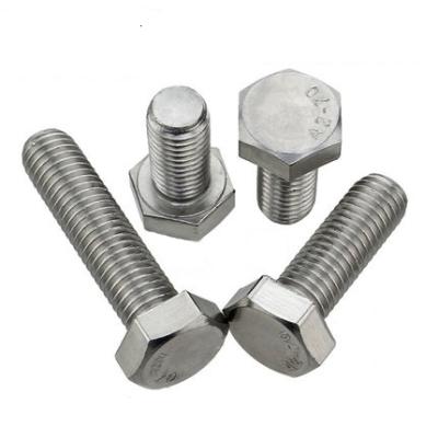 China DIN933 stainless steel hex head steel bolt,stainless steel hex bolt and nut to killbolt pernos y cases for sale