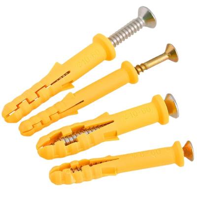 China Factory supply stainless steel factory supply direct plastic chipboard screw plug anchor bolt expansion nylon screws for sale