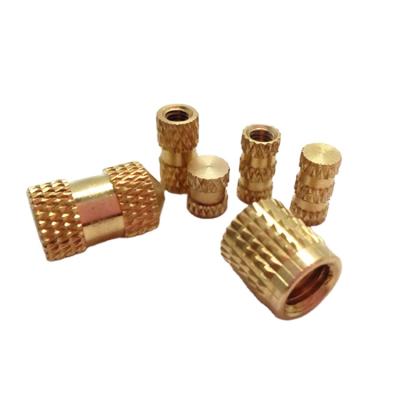 China OEM custom m2 M25 M3 M4 M5 M6 car threaded plastic injection molding knob rivet insert blind knurled copper brass nut for plastic for sale