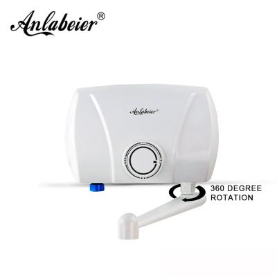 China Plastic Hand Wash Mini Electric Water Heater Instant Kitchen Tankless Electric Water Heater for sale