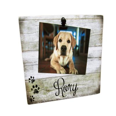 China Viable Wholesale Custom Personalized Unique Gift For Pet Handcrafted Wooden Photo Frame for sale