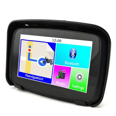 China Motorcycle & Auto Factory Waterproof IP67 Rugged 5 Inch Motorcycle GPS Navigator With Newest Map for sale