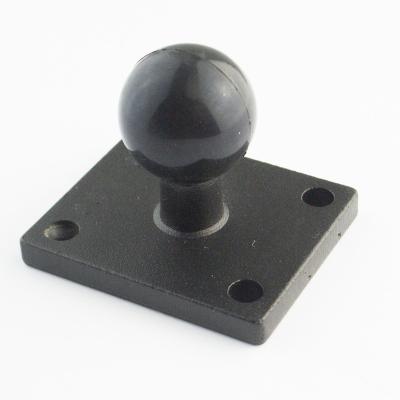 China 360 Ratation RAM Mount Ball Adapter Universal With Square Plate For Motorcycle Navigator for sale