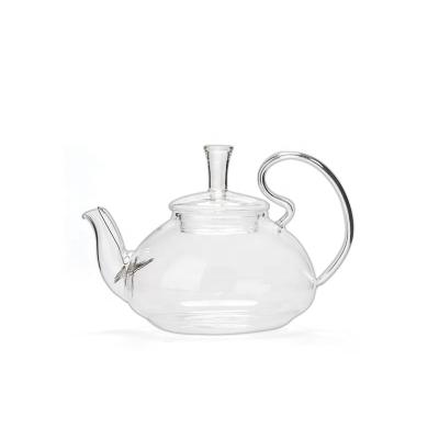 China Viable Factory Cheap Price High Borosilicate Glass Reusable Hot Drinking Teapot for sale