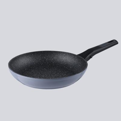 China 20cm/24cm/28cm Frying Pan Maifan Coating Traditional Stone Non Stick Frying Pan With Removable Handle To Improve Cabinet Capacity for sale