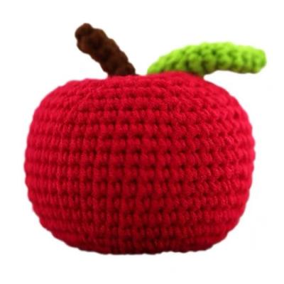 China Fashion 100% handmade crochet fruit toy crochet plant fruit carrot plush food stuffed adorable toy for sale