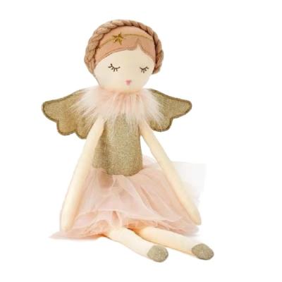 China Custom Made Fashion Baby Girls Ballerina Dolls Girls Cotton Soft Stuffed Cloth 100% Rag Doll for sale