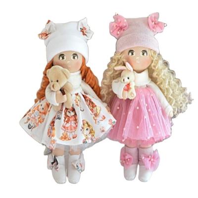 China Super Soft Fashion Design Pink Baby Girl Angel Custom Human Dancing Plush Dolls Princess Plush Fairy Love Doll Toy for sale