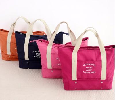 China TOTE BAG china wholesale cotton 12oz heavy canvas tote bag cotton canvas with outside pockets for sale