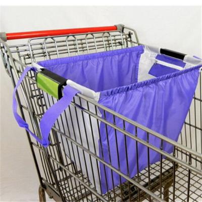 China Wholesale Reusable Folded Tote Shopper Bags Supermarket Portable Shopping Cart Customized Bag For Vegetable for sale