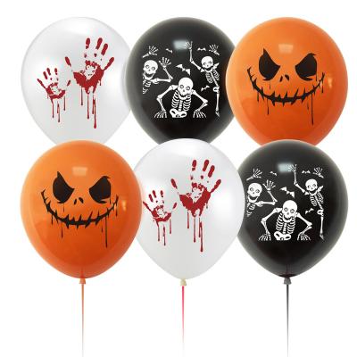 China Wholesale Happy Halloween Party Latex Balloon Supplies Hallowmas Party Decorations for sale