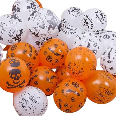 China Party 12 Inch Halloween Pumpkin Bat Ghost Skull Spectrum Cobweb Balloon Latex Balloons for Party Decoration Trick or Treat Toys for sale