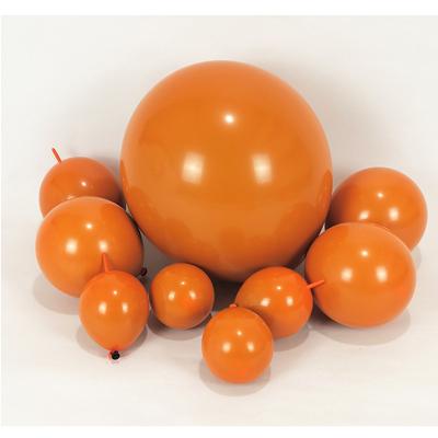 China Party Double-stuffed Matte Orange Balloon 5 10 12 36 Inch Double Layers Balloon Wedding Birthday Party Decor Baby Shower Halloween for sale