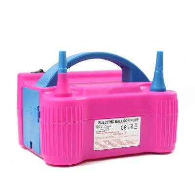 China PP Copper Wire Rise 110V 220v 600W Double Hole Balloon Blower Inflator Electric Air Balloon Pump for sale