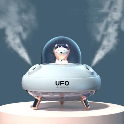 China Mini Size New USB Portable UFO Dual Jet Humidifier Cute Pet Humidifier Home Air Atomizer Water Filling Instrument for sale