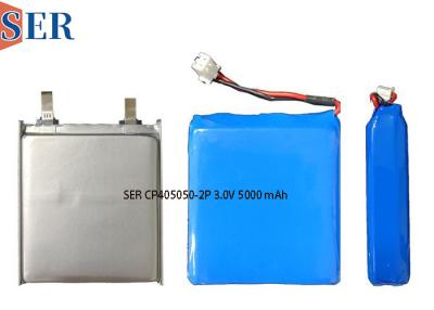 중국 CP405050-2P 3.0V 5000mAh 리튬 망간 부드러운 패키지 LiMnO2 1차 전지 팩 판매용