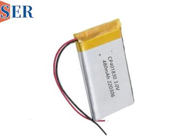 중국 충전이 불가능한 소프트 팩 Li Mno2 배터리 CP401830 3.0V 400mah 소변 센서 판매용