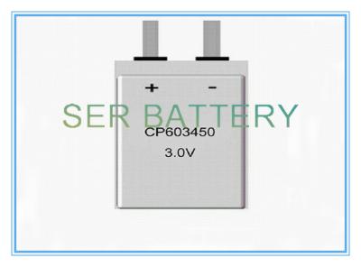 중국 활동적 전자적 식별 장치를 위한 호리호리한 박막 유형 리튬 망간 전지 3V CP603450 판매용