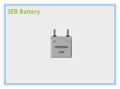 중국 CP502525 3.0V 박판 가요성 배터리, RFID / 전자 완구를 위한 평평한 리튬 이온 배터리 팩 판매용