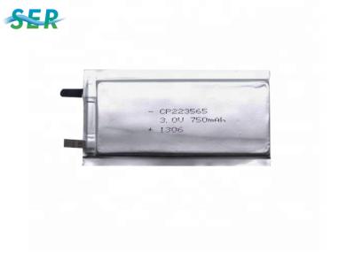 China Batería ultra fina activa 3.0V 750mAh CP223565 Li - MnO2 de la energía para el dispositivo del etc en venta