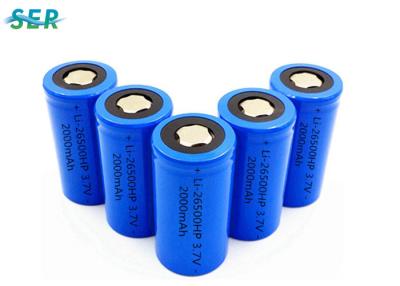 China ICR26500 Entladungs-3,7 hohe Rate 10C Volt-Lithium-Ion Batterys 26500 2000mAh zu verkaufen